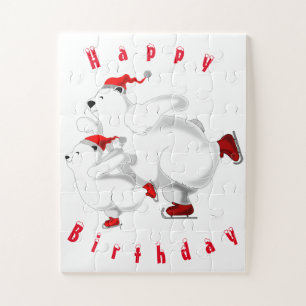 Happy Birthday Family Bears Jigsaw Puzzle Gift