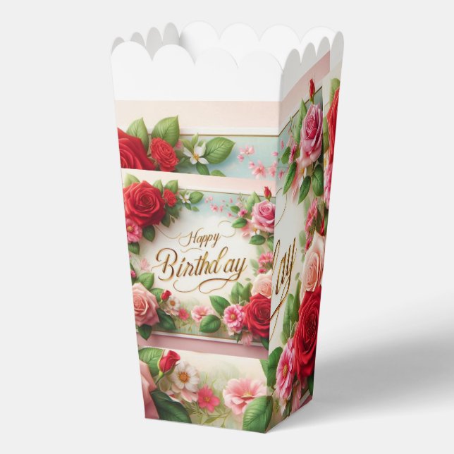 happy birthday favour box (Front)