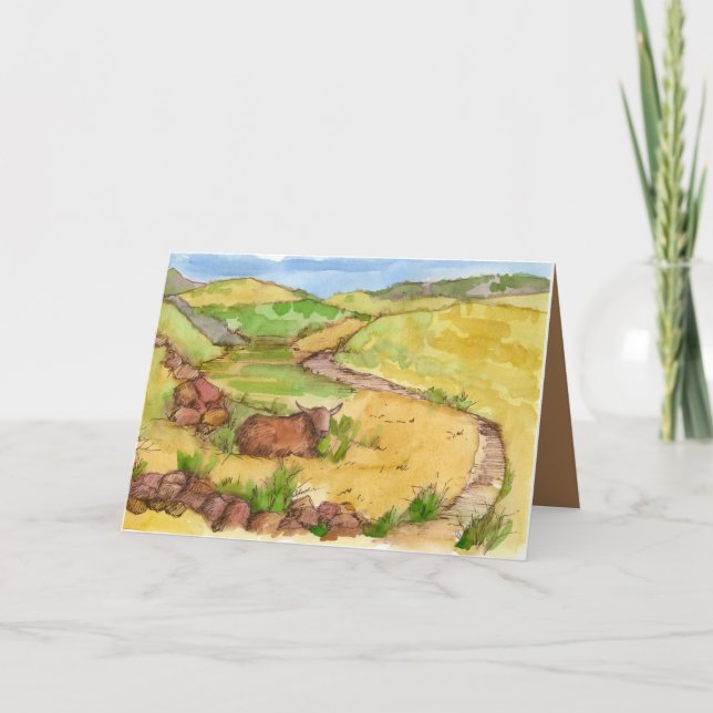 Happy Birthday Favourite Guy Cowboy Horseshoes Card (Front)