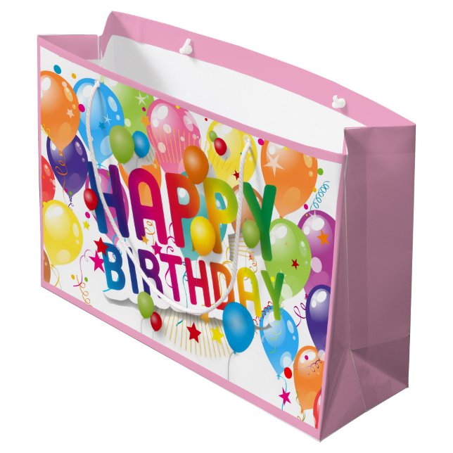 Happy Birthday Festive Gift Bag ("Bright, Bold, birthday ready")