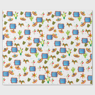 Happy Birthday Fiesta Wrapping paper