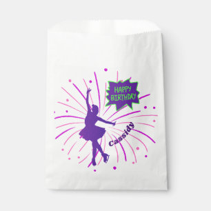 Happy Birthday Figure Skating Personalised Favour Bags