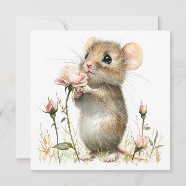 Happy Birthday Flat Card (Front)