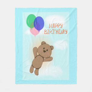 Happy birthday fleece blanket