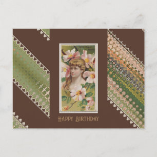 Happy Birthday Floral Beauties 41 Postcard