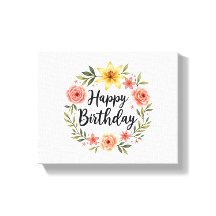 Happy Birthday Floral 