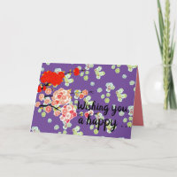 Happy Birthday Flower Dandelion Wish Greeting