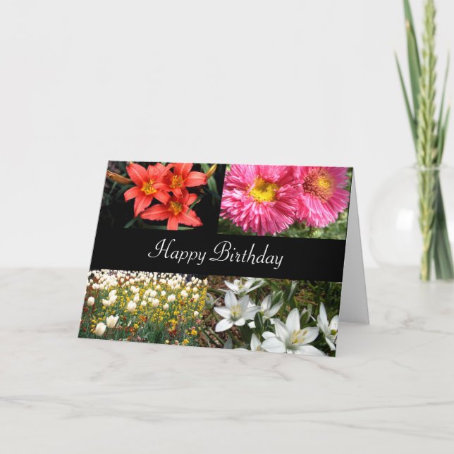 Happy Birthday Flowers 2 | Card (Front)