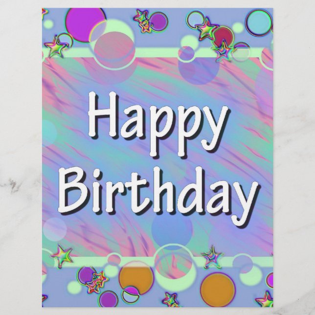 Happy Birthday Flyer (Front)