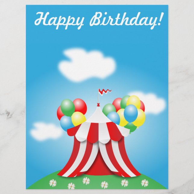 Happy birthday flyer (Front)