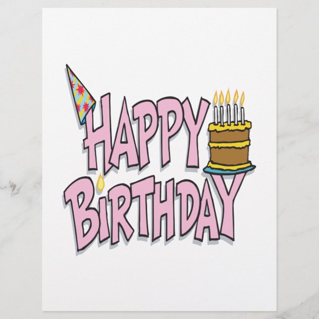Happy Birthday Flyer (Front)