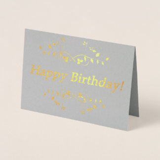 Happy Birthday! Foil Card