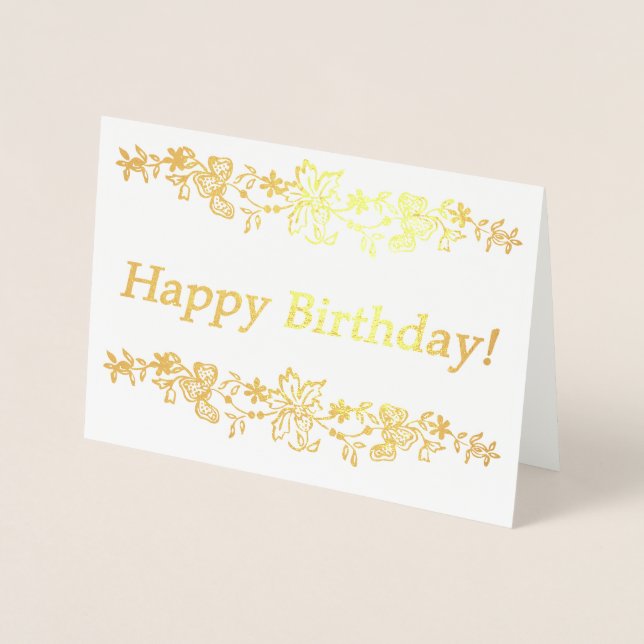Happy Birthday! Foil Card (Front)