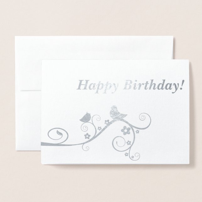 Happy Birthday! Foil Card (Front With Envelope)