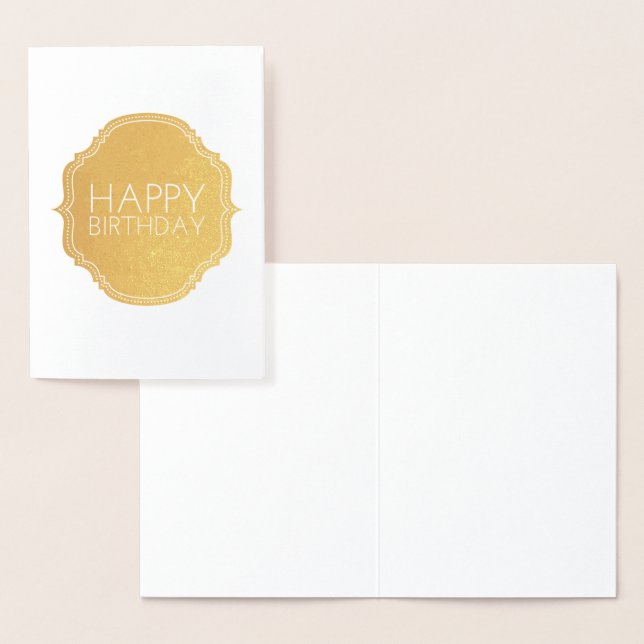 Happy Birthday Foil Card (Display)