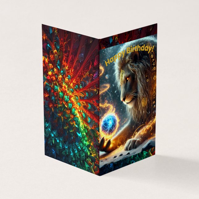 Happy Birthday Folded Card (Outside)