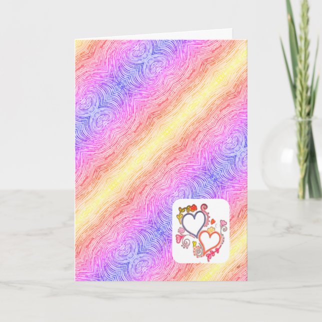 Happy Birthday Folded Greeting Card (Front)