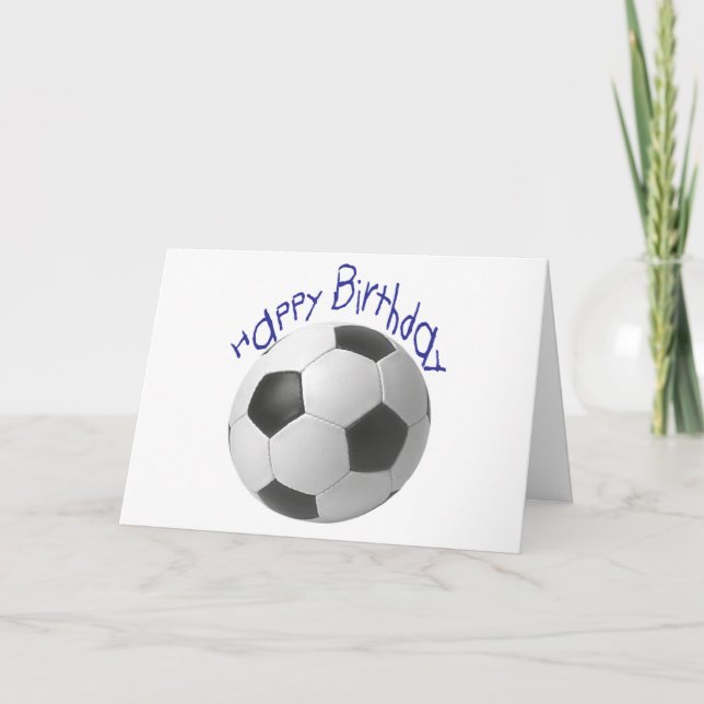 Happy Birthday Football  Gifts Card (Front)