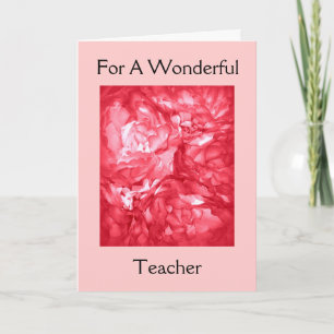 Happy Birthday - For A Teacher Card