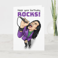 Happy Birthday For Anyone Heavy Metal Rock Star