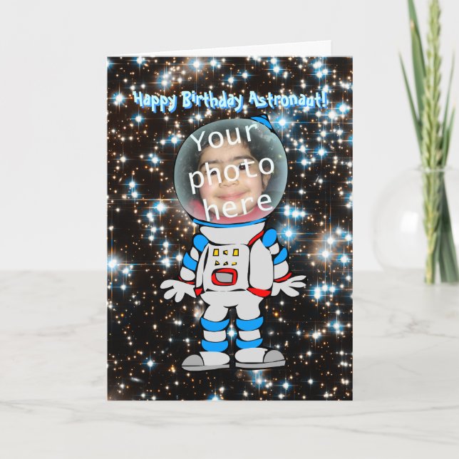 Happy Birthday for Astronaut Child Card (Front)