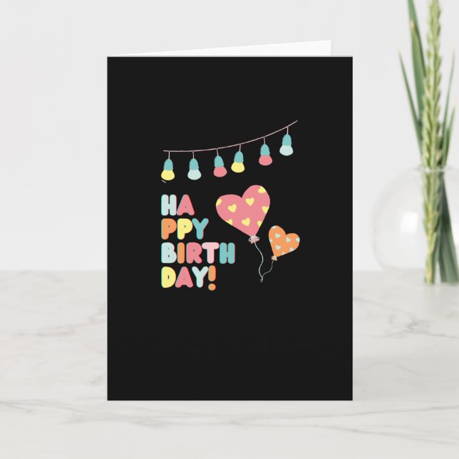 Happy birthday for children card (Front)