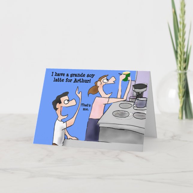 Happy Birthday for Husband Coffee Mug Card (Front)