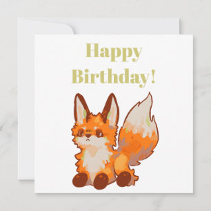 Happy Birthday! Fox, fox Card