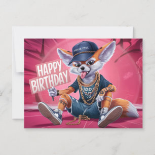 Happy Birthday Fox Poscards 03 Postcard