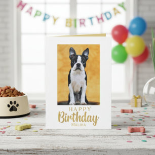 Happy Birthday French Bulldog Classic Greeting Card
