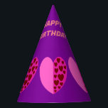 HAPPY BIRTHDAY FRIEND, MOM, DAD, SISTER, BROTHER P PARTY HAT<br><div class="desc">THE DESIGN IS SUITABLE FOR BIRTHDAY PARTY.</div>