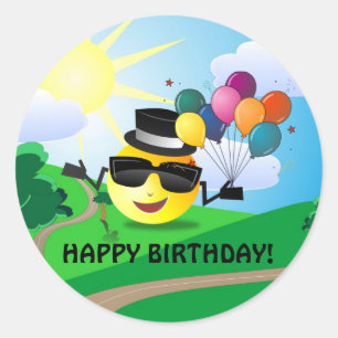 Happy Birthday! from Classic Round Sticker