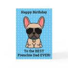 Happy Birthday from Dog Light Fawn French Bulldog