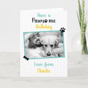 Happy Birthday from Dog Pawsome Birthday Card