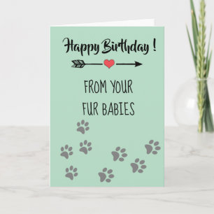 Happy Birthday from Dogs Cats Pets Multiple Card