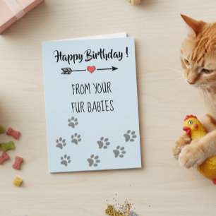 Happy Birthday from Dogs Cats Pets Multiple Card