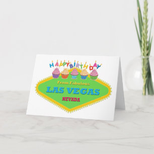 HAPPY BIRTHDAY FROM FABULOUS LAS VEGAS CARD