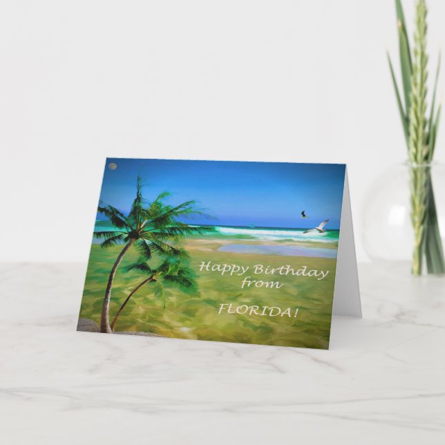 Happy Birthday From FLORIDA Card (Front)