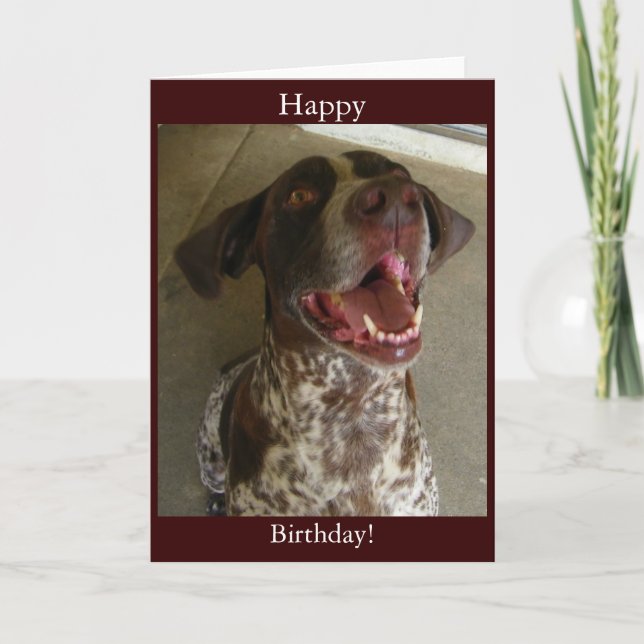 Happy Birthday from Happy Dog Card (Front)