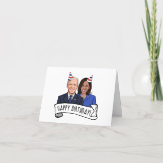 Happy Birthday from Joe and Kamala Thank You Card