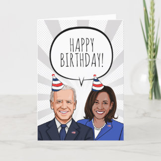 Happy Birthday from Joe & Kamala Card