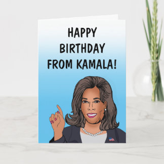 Happy Birthday From Kamala Harris Card