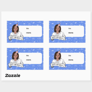 Happy Birthday from Kamala Harris Rectangular Sticker