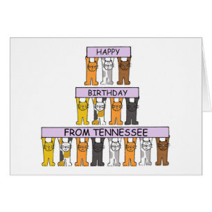 Happy Birthday from Tennessee Cartoon Cats