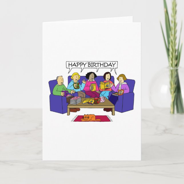 Happy Birthday from the Book Club. Card (Front)