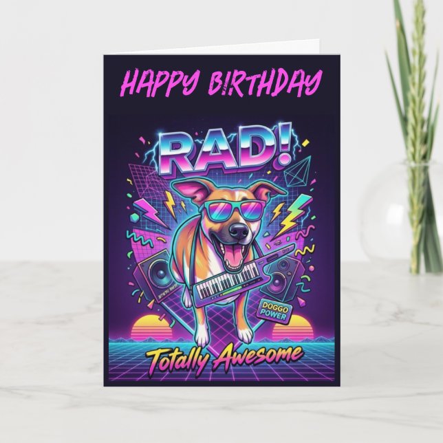 Happy Birthday from the Dog Card (Front)