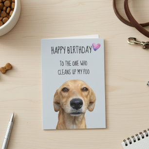 Happy Birthday From The Dog Funny Humour Card