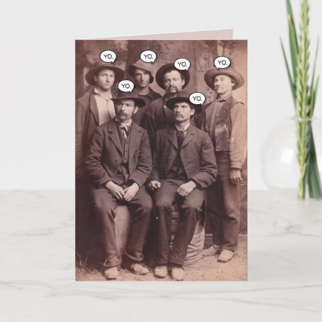 “Happy Birthday from the Gang” Funny Card (Front)