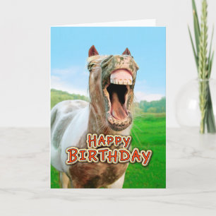 Happy Birthday from the happy horse Card
