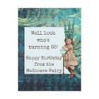 Happy Birthday From The Medicare Fairy Postcard